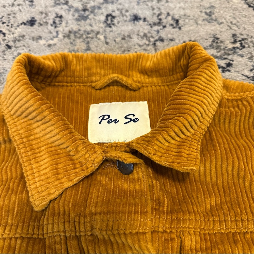 Per Se Women’s Curduroy Mustard Jacket - Size XL - Picture 4 of 10